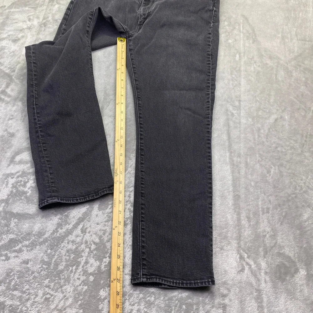 Levis Premium 514 Straight Fit Jeans Mens Sz 38 Charcoal Gray Denim Grunge Retro